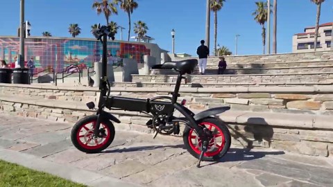 14" Folding Electric Bike, 21 MPH Max Speed & 31 Miles Range (Pedal Assist), Peak 630W Powerful Electric Bike with 288WH Battery, City Commuter Ebike with Seat for Adults Teens 12+ 330LBS Load