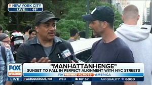 'WELCOME TO THE UNIVERSE!' FOX Weather's Nick Kosir - The Dancing Weatherman spoke with Astrophysicist Neil deGrasse Tyson about the "Manhattanhenge" on Tuesday in New York City. Tyson coined the term to describe the phenomenon that is now widely anticipated. | FOX Weather