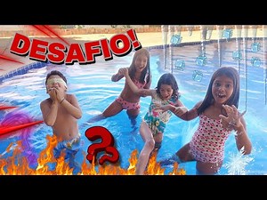 DESAFIO DA PISCINA. TA FRIO OU QUENTE ENCONTRE A PESSOA DENTRO DA PISCINA #youtube