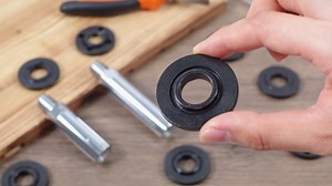 Hicarer 28 Pcs Angle Grinder Extension Shaft Kit with Flange Nuts and Wrench, 5/8-11 Adapter Set for 4 Inch Grinder, Metal Lock Nut Tool Kit for Polishing Cutting