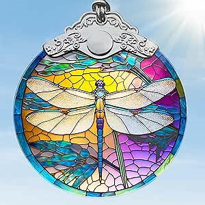 Jocidea Dragonfly Christmas Ornaments - Hanging Decor, Tree Decorations, Gifts for Dragonfly Lovers