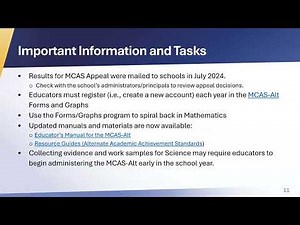 MCAS-Alt Administrators Overview