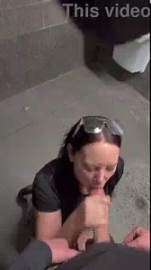 Slut Wife Sneaking in Gas Station Restroom to get FUCKED