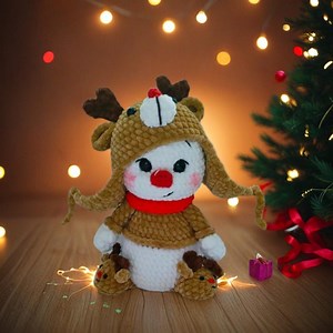 Crochet Snowman Pattern PDF, Amigurumi Christmas Snowman, Easy Beginner Crochet Toy, Holiday Decoration Gift - Etsy
