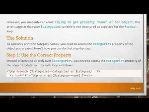 How to Convert an Array to an Object and Print Categories in PHP foreach Loop