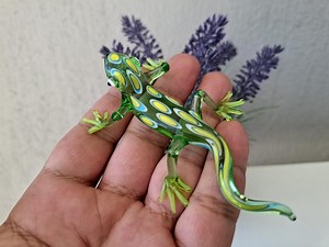Glass Lizard Figurine, Glass Lizard Ornament, Murano Glass Lizard, Glass Reptiles, Glass Animals, Glass Gecko, Glass Figurine - Etsy Australia