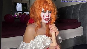 Are you scared to death? Don't be afraid, I just want to wipe this paint off my face with your sperm