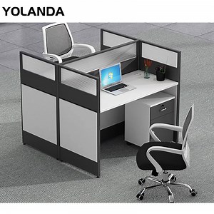 [Hot Item] Yolanda Modern Furniture Call Center Cubicle Work Station Home Table Workstation Employee Computer Desk Office Partition
