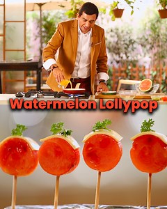 202K views · 2.7K reactions | Aaj banayein garmiyo ka ultimate savior - 'Watermelon Lollipop'! ❄️ #SanjeevKapoor #SanjeevKapoorKhazana #WatermelonLollipop #refreshingrecipe #summerspecial #summerchills #refreshing | Sanjeev Kapoor | Facebook