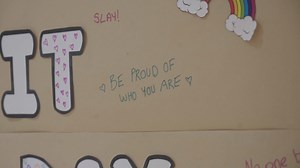 Today we celebrate Wear It Purple Day 💜 Here at Netball Victoria we've expressed messages of support on a mural as a way of sparking conversations around how to support young people within the LGBTQ community. Wear It Purple strives to foster supportive, safe, empowering and inclusive environments for rainbow young people. Learn more about Wear it Purple 👉 https://netb.al/3T8LQOD | Netball Victoria