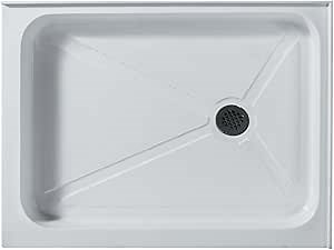 VIGO 36 x 48-in. Rectangular Shower Base Right Drain, White