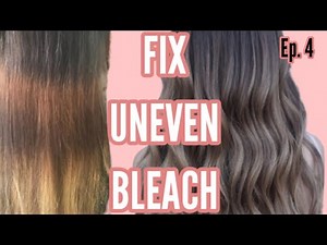 How to fix uneven bleach |bleach hair at home ep. 4