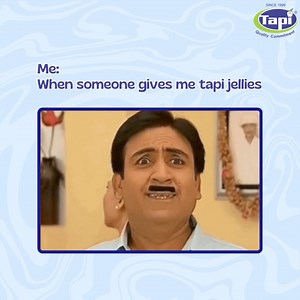 Absolutely delighted when someone gives tapi jelly!!🤩 . . . #jelly #JellyFix #healthyjelly #tapifoods #tapijellyball😋 #TapiMagic #trending #fruitjelly #delicious #tapijellyball #mangoball #candy #DeliciousDelights #mixfruit #tapiproducts #sweet #tapi #InstantHappiness #TapiTreats #snake #fruitrollpop #happiness #SnackTime #shopnow #fruitroll #tamarind #jellyballs #naturalfruitflavour #fruitgoodness #photomotion | Tapi Food