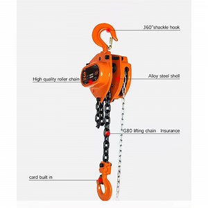 [Hot Item] Hoisting Trackle Snatch Chain Block with Shackle