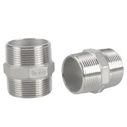 [Hot Item] Niple hexagonal macho de acero inoxidable con rosca NPT/BSP