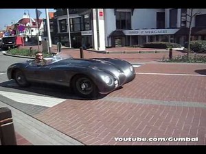Jaguar C-Type - Drive by at Knokke-Heist!!