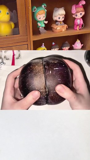 DIY Amethyst Crystals in Coconut Shell
