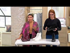 Katy Perry Geli Lace-Up Combat Boots on QVC