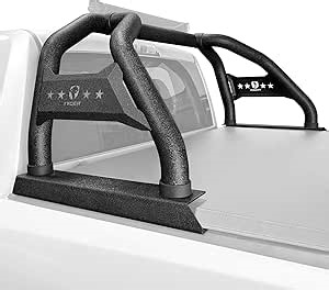 Tyger Auto Sport Bar Compatible with 2002-2018 Dodge Ram 1500; 2019-2024 Classic 5.5' Bed; 2004-2024 F-150; 2007-2021 Tundra | Fleetside | TG-SB7D88348 | Textured Black | Light Mount | Roll Bar
