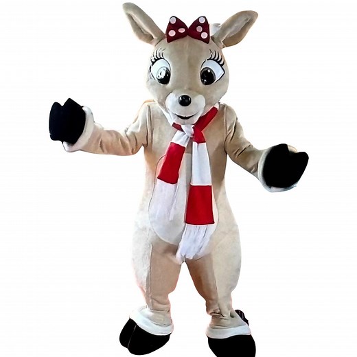 Handmade Christmas Reindeer Adult Party Mascot Costume - Etsy