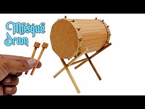 How To Make Mosque Drum From Cardboard For Moslem Craft Ideas