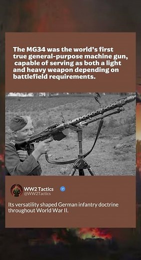 MG34 | The First True General-Purpose Machine Gun