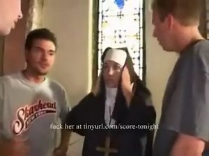 Nun forced gangbang orgy in church and double penetration