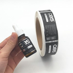 [Hot Item] Custom Adhesive Sample Perfume Bottle Labels Sticker Printing