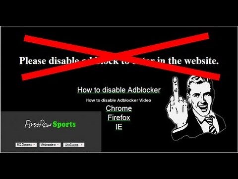 HOW TO REMOVE FirstRowSports Latest Ads RESOLVED! 2015