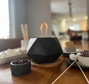 Handmade Concrete Tabletop Fire Pit - Etsy Canada