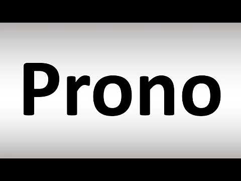 How to Pronounce Prono