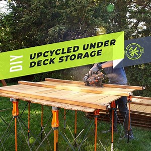 2.2M views · 10K reactions | I Turned My Neighbors Trash Into a Deck Upgrade! So much better than lattice and with storage! | Fix This Build That | Facebook