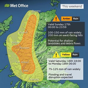 ⚠️ Met Office YELLOW weather warning UPDATED ⚠️ ️ Heavy Rain ️ ...