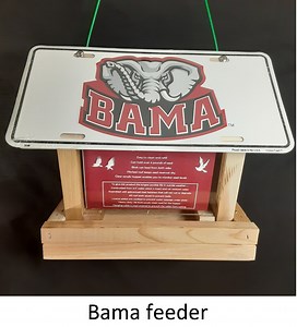 Alabama Crimson Tide License Plate Bird Feeder - Etsy