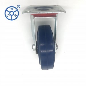 [Hot Item] Wbd Manufacturer Industrial 5 Inch 90kg Wheels Carts Elastic Rubber Wheel Casters