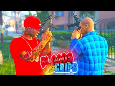 GTA 5 BLOODS VS CRIPS "GANG WAR" (THE MOVIE)