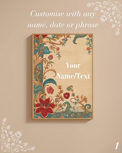 Custom Name Print: Personalised Vinyl Lettering Art - Etsy Canada