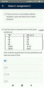 Introduction To Machine Learning Week 2 Assignment NPTEL 2023