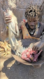 wow incredible monkey meat so delicious 🤤😋#africatribe #traditional