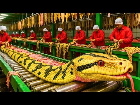 Inside the Modern Snake Leather Factory | From Snake Skin to Luxury Jacket (Full Process)