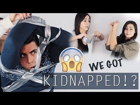 HOW TO: SURVIVE BEING KIDNAPPED | BritAndTayTv Duct Tape Challenge