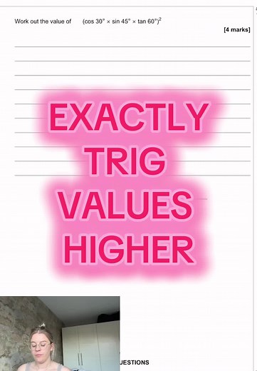 Exact Trig Values Calculation for GCSE Maths