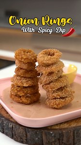 1.9K views · 18 reactions | Cafe Style Onion Rings With Spicy Dips , Homemade Onion Rings with the Best Spicy Dipping Sauce! #swadcookinginstitute #swad #swadcooking #recipebyswad | Swad Cooking Institute , Surat | Facebook