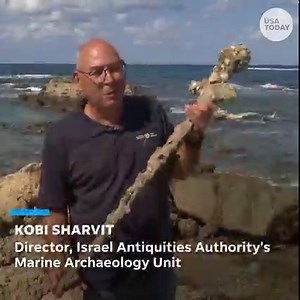 Diver finds 900-year-old iron sword dating back to the Third Crusade. https://bit.ly/3BXanvb | USA TODAY Video