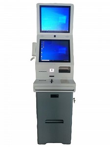 [Hot Item] Hotel Visitor Management Kiosk Registration Hotel Check in Kiosk Payment Terminal with Keyboard