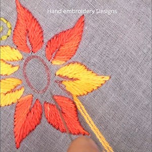 10K views · 3.3K reactions | Hand Embroidery Designs, Flower Embroidery Design for Cushion Cover, embroidery tutorial, | Solin Original | Facebook