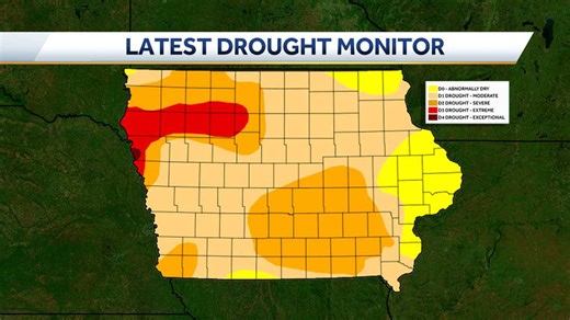 Drought continues to worsen across Iowa
