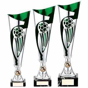 Trophée trophée de football argent et vert champions superstore - plusieurs tailles disponibles - gravure gratuite - Etsy France