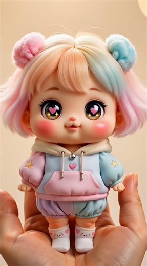 Heart-Eyes Kawaii Doll 💕✨ | Ultra Cute Pastel Toy