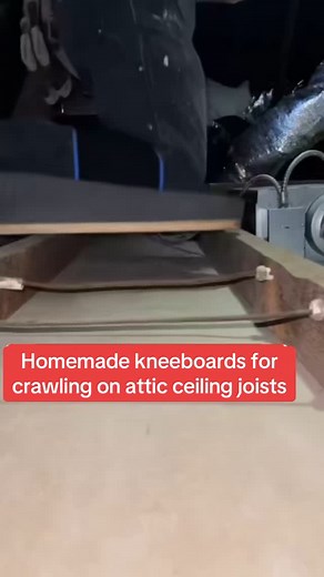 #homemade #knee #boards #for #surfing #on #attic #joists #TKC #Extreme #beginnings #crawling #for #a #living #bringing #home #the #bacon #old #electrical #wiring #foryou | ToeKnee Crawler